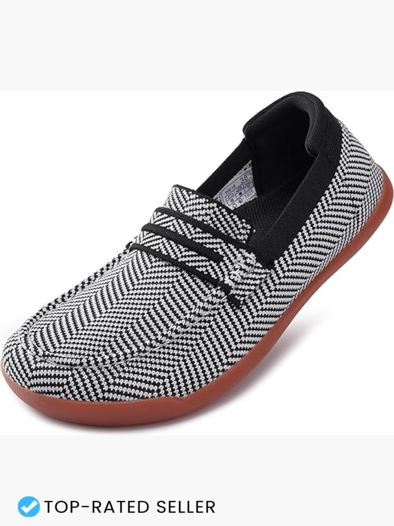 Slip On Penny Loafers Wide Width Knit Flat Shoes Comfortable Daily Wear